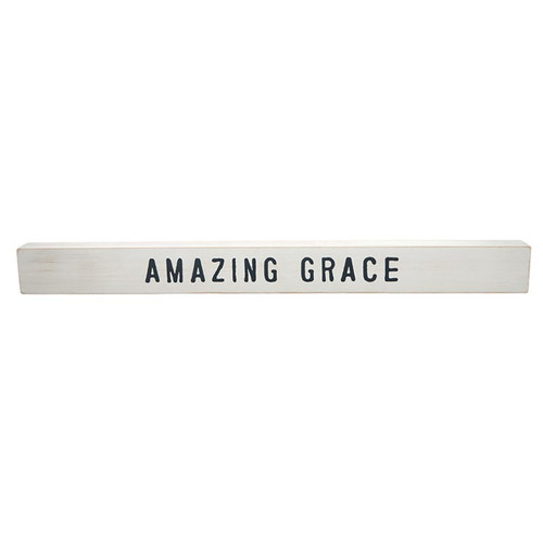 Face to Face Wood Sign - Amazing Grace