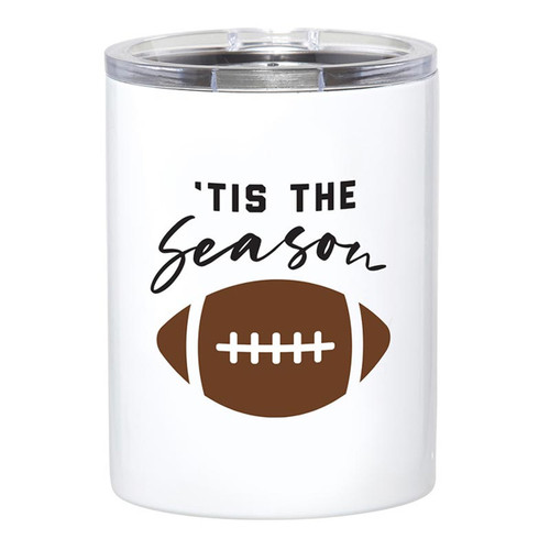 Stainless Steel Tumbler - Tis the Season Football