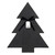 Black Christmas Tree Wood Board