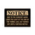 Wood Block - Notice