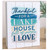 Wood Block - Thankful For A Lake House