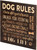 Wood Pallet - Dog Rules Paw Prints