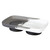 Resin Footed Oblong Tray - Charcoal & White