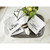 Resin Footed Oblong Tray - Charcoal & White