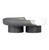 Resin Footed Mini Tray - Charcoal & White
