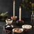 Brown Ceramic Duo Incense & Votive Holder