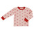 Waffle Knit Two-Piece Pajama Set - Red Bows Waffle Knit Two-Piece Pajama Set - Red Bows