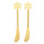 Gold Snowflake Cheese Spreaders - Set of 2