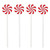 Acrylic Stir Sticks - Peppermint