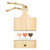 Mini Paulownia Wood Boards - Hearts - Set of 2
