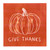 Give Thanks Orange Wood Block