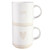 Face to Face Stackable Mugs - Love/Heart - Set of 2