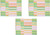Wrapping Paper Sheet - Modern Striped 3pk