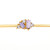 Crystal Bangle - Lavender Cluster