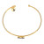 Crystal Bangle - Silver Shadow Bar