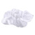 Large Diamond Ornament Satin Rhinestone Scrunchie - White