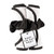 Plush Face Cloth Set - White with Black Trim