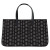 Canvas Pattern Tote - Black Dots