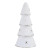 Paper-Mache Tree - White Silver Stars - Set of 3