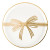 Gold Bow Appetizer Plates - Set of 4