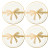 Gold Bow Appetizer Plates - Set of 4