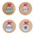 Wood Bottle Stoppers - Ornament - Set of 4