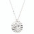 Silver Hammered Crossed Necklace