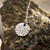 Silver Hammered Crossed Necklace