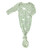 Knotted Gown - Green Safari with Dots