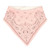 Bandana Bib Set of 2 - Flower/Pink