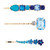 Crystal Hair Pins - Aqua Jewels