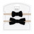 Headband Set - Fancy Black Bow - Set Of 2