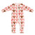 Cozy Romper with Ruffles - Hearts