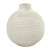 White Striped Droplet Vase
