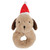 Swaddle + Plush Rattle - Holiday Dogs