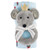Swaddle + Plush Mouse King Rattle - Nutcracker