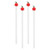 Glass Stir Sticks - Pumpkin