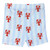 Two-Piece Short Sleeve + Shorts PJ Set - Blue Stripes + Lobsters