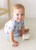 Two-Piece Short Sleeve + Shorts PJ Set - Blue Stripes + Lobsters