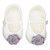 Knit Baby Booties - Purple Flower
