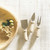 Ceramic Cheese Knives - White - Set of 3