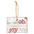 Face to Face Wood Ornament - Oh Joy