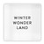 Face To Face Lucite Block - Winter Wonder Land