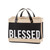 Market Tote Bible Cover - Blessed