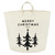 Large Canvas Storage Tote - Merry Christmas