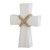 Paulownia Wood Standing Cross - Small - White Finish