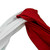 Knotted Headband - Crimson/White