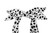 Bow Headband: DALMATION
