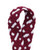 Wide PomBraid Headband - Burgundy/White