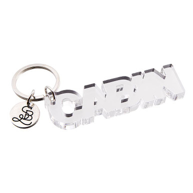 KEYCHAIN CAMF SPLIT FACE ACRYLIC